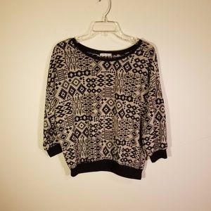 LIKE NEW Timing printed polyester blouse